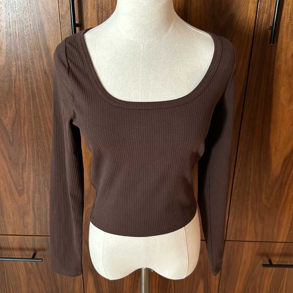 Madewell Ribbed Knit Crop Top NWT